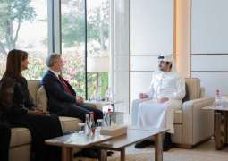 Maktoum bin Mohammed meets with CEO of Cartier