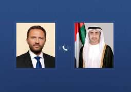 Abdullah bin Zayed, Estonian FM discuss bilateral relations, regional developments over phone