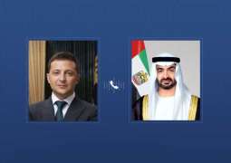 UAE and Ukraine Presidents discuss cooperation and regional developments in phone call