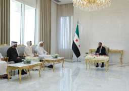 Syrian President receives Thani Al Zeyoudi, discusses partnership opportunities to support Syria’s economic recovery efforts