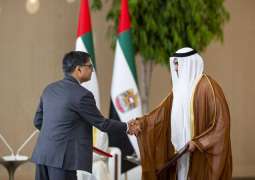 UAE President and Indian Prime Minister witness exchange and announcement of agreements and MOUs between the two countries