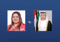 Abdullah bin Zayed congratulates Maldives Foreign Minister by phone, discusses bilateral ties