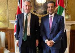 سعيد الهاجري يبحث مع وزير الدولة لشؤون الأمن البريطاني تعزيز الشراكة في مجال مكافحة التدفقات المالية غير المشروعة