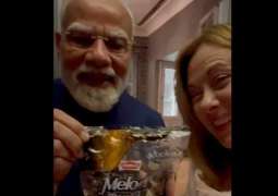 Modi gifts Melody toffees to Italian PM Meloni, video goes viral