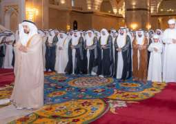 Fujairah Ruler performs Eid Al-Adha prayer at Sheikh Zayed Mosque in Al Fujairah