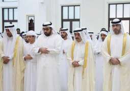 UAQ Ruler performs Eid Al-Adha prayer at Ahmed bin Rashid Al Mu'alla Mosque