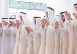 Sharjah Ruler performs Eid Al-Adha prayer at Sharjah Mosque
