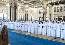 Hamdan bin Mohammed performs Eid Al-Adha prayer at Zabeel Grand Mosque