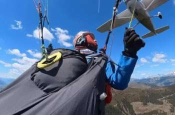 Paraglider survives mid-air collision with aircraft in Austria; video goes viral