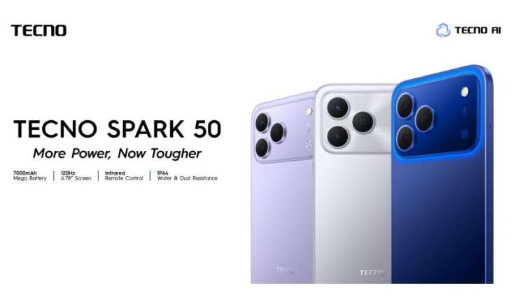TECNO Launches SPARK 50 in Pakistan with 7000mAh Battery, Durable Design, and Enhanced Connectivity