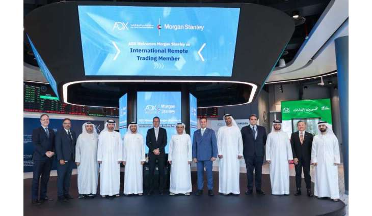 ADX welcomes Morgan Stanley as first international investment bank remote trading member