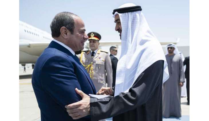 رئيس الدولة والرئيس المصري يبحثان العلاقات الأخوية والتطورات الإقليمية