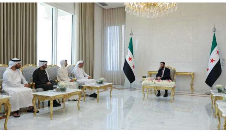 Syrian President receives Thani Al Zeyoudi, discusses partnership opportunities to support Syria’s economic recovery efforts