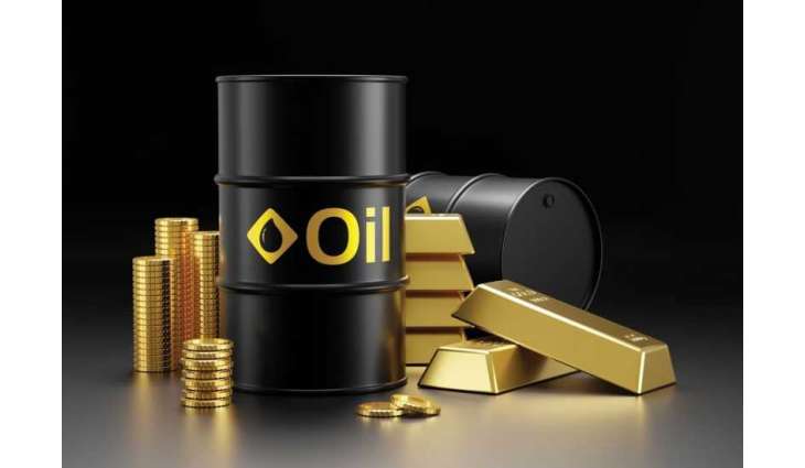 Gold gains as oil edges higher on weaker dollar
