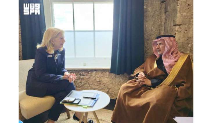 الدكتور الربيعة يلتقي المديرة التنفيذية لمنظمة اليونيسيف ورئيس صندوق الأمم المتحدة لمكافحة سوء التغذية المزمن لدى الأطفال وتمكين المرأة