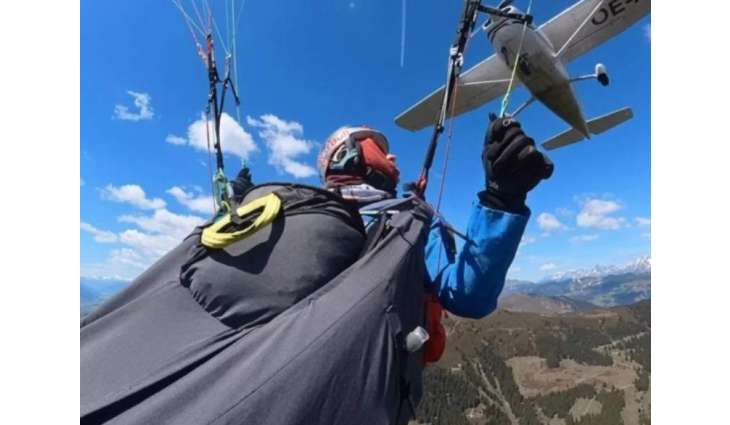 Paraglider survives mid-air collision with aircraft in Austria; video goes viral