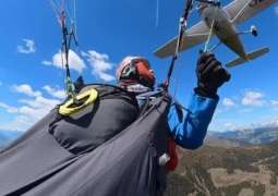 Paraglider survives mid-air collision with aircraft in Austria; video goes viral