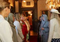Latifa bint Mohammed meets with prominent female figures, cultural, creative leaders in Sweden
