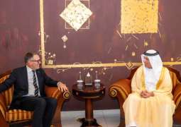 Saud bin Saqr receives Swedish Ambassador