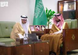 محافظ الخرج يستقبل وكيل وزارة الصناعة والثروة المعدنية للإشراف على العمليات التعدينية