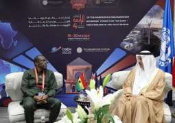صقر غباش ورئيس برلمان غانا يؤكدان أهمية الارتقاء بالعلاقات الثنائية وتفعيل لجنة الصداقة البرلمانية