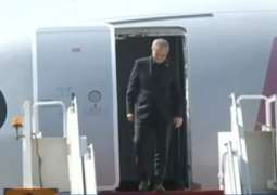 Iran President Dr Masoud Pezeshkian lands in Islamabad for a day-long official visit