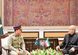 Iranian President meets Field Marshal Asim Munir, discusses regional peace, bilateral ties