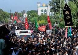 Strict security in place as 9th Muharram processions held across Pakistan