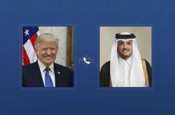 Emir of Qatar, US President discuss regional de-escalation