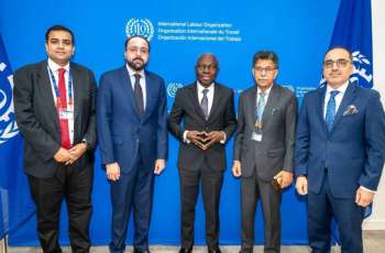 Federal Minister for Overseas Pakistanis and Human Resource Development Chaudhry Salik Hussain met with the Director-General of the International Labour Organization (ILO) Gilbert F. Hongbo on the sidelines of the 114th Session of the International Labour Conference in Geneva.