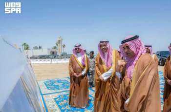 أمير منطقة الباحة ونائبه يتفقدان مشروع تطوير مطار الملك سعود الدولي