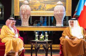 ولي عهد مملكة البحرين يستقبل سمو وزير الخارجية ووزراء خارجية وممثلي الدول المشاركة في الاجتماع الوزاري لمجلس التعاون