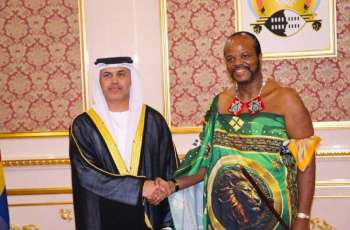 سفير الإمارات يقدم أوراق اعتماده سفيراً غير مقيم لدى مملكة إسواتيني