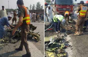 Two pilots martyred in PAF Super Mushshak crash near Mardan