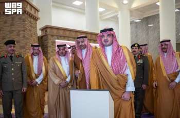 الأمير عبدالعزيز بن سعود يضع حجر الأساس لمركز العمليات الأمنية الموحدة (911) بمنطقة الباحة