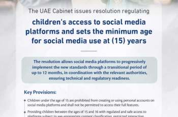 UAE Cabinet issues resolution regulating children's access to social media platforms