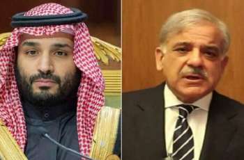 رئیس الوزراء شھباز شریف یبحث مع ولي العھد السعودي مستجدات المنطقة