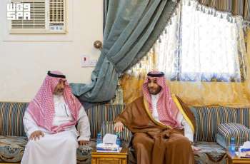 نائب أمير منطقة الجوف يعزّي وينقل تعازي أمير المنطقة لأبناء فيحان بن غلاب العتيبي