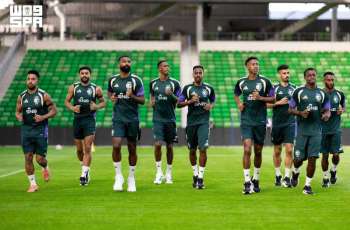 كأس العالم 2026: الأخضر يغادر غدًا إلى هيوستن ويواصل تدريباته للرأس الأخضر