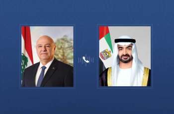 UAE, Lebanese Presidents discuss bilateral ties and regional developments in phone call