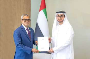 MoFA Undersecretary receives a copy of credentials of Ambassador of Maldives