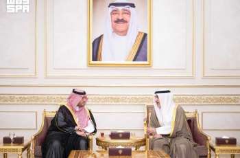 النائب الأول لرئيس مجلس الوزراء وزير الداخلية الكويتي يستقبل الأمير تركي بن محمد بن فهد