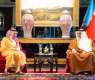 ولي عهد مملكة البحرين يستقبل سمو وزير الخارجية ووزراء خارجية وممثلي الدول المشاركة في الاجتماع الوزاري لمجلس التعاون