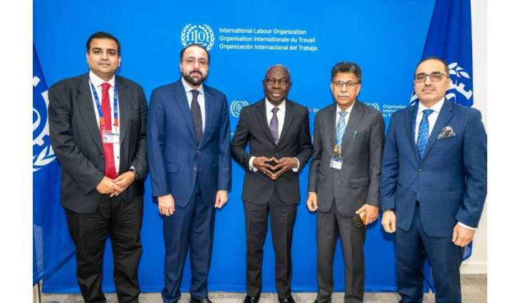 Federal Minister for Overseas Pakistanis and Human Resource Development Chaudhry Salik Hussain met with the Director-General of the International Labour Organization (ILO) Gilbert F. Hongbo on the sidelines of the 114th Session of the International Labour Conference in Geneva.