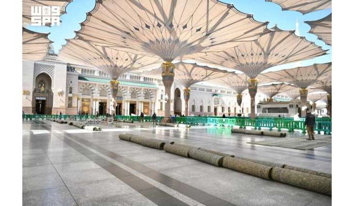 180,000 Carpet Washing Operations Annually at the Prophet’s Mosque