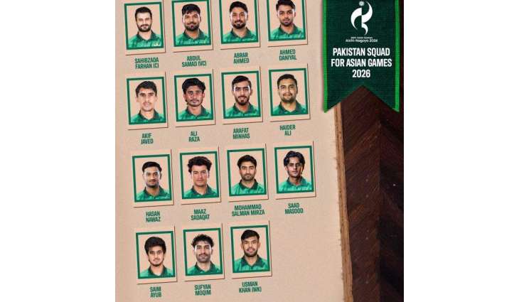 Sahibzada Farhan to lead Pakistan Men’s Team in Asian Games 2026