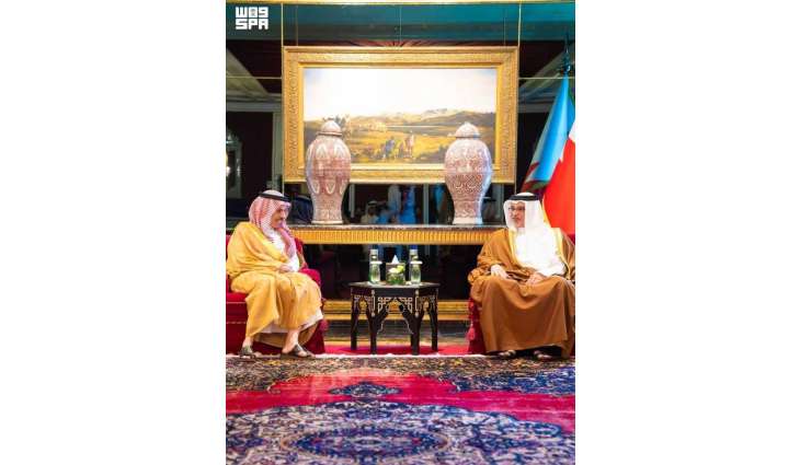 ولي عهد مملكة البحرين يستقبل سمو وزير الخارجية ووزراء خارجية وممثلي الدول المشاركة في الاجتماع الوزاري لمجلس التعاون