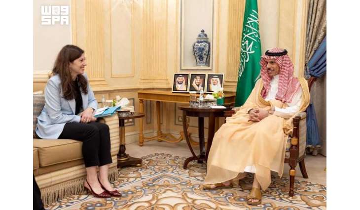 سمو وزير الخارجية يستقبل مستشارة الرئيس الفرنسي لشؤون شمال أفريقيا والشرق الأوسط