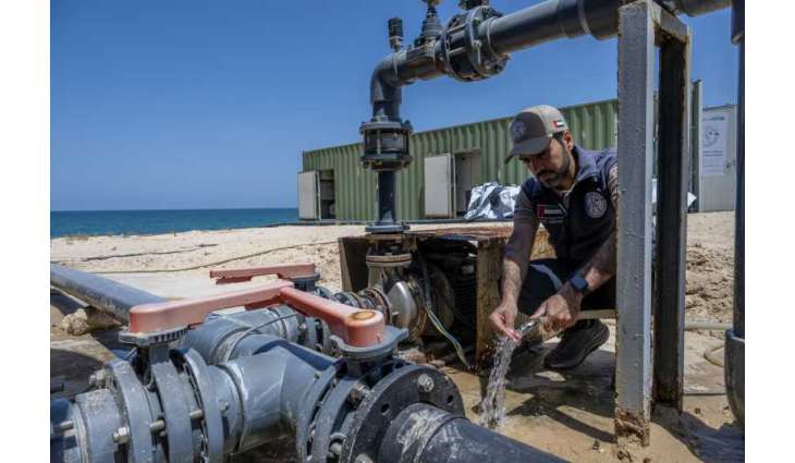 UAE desalination plants in Egypt’s Rafah continue supplying water to Khan Younis under ‘Operation Chivalrous Knight 3’