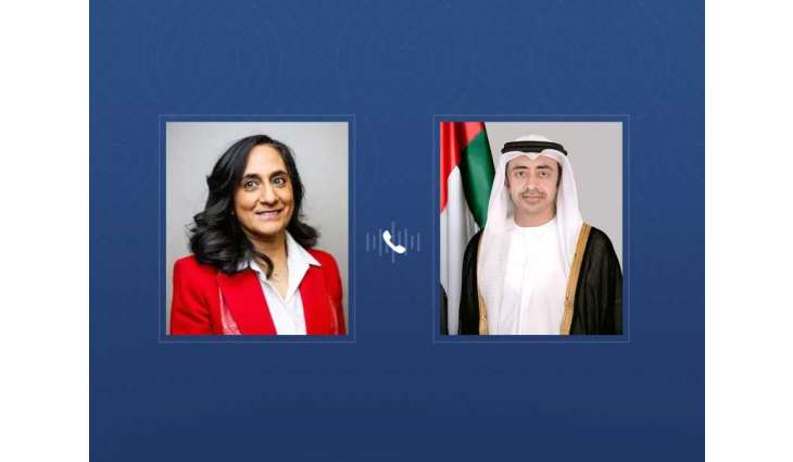 Abdullah bin Zayed, Canadian Foreign Minister discuss bilateral relations, regional developments